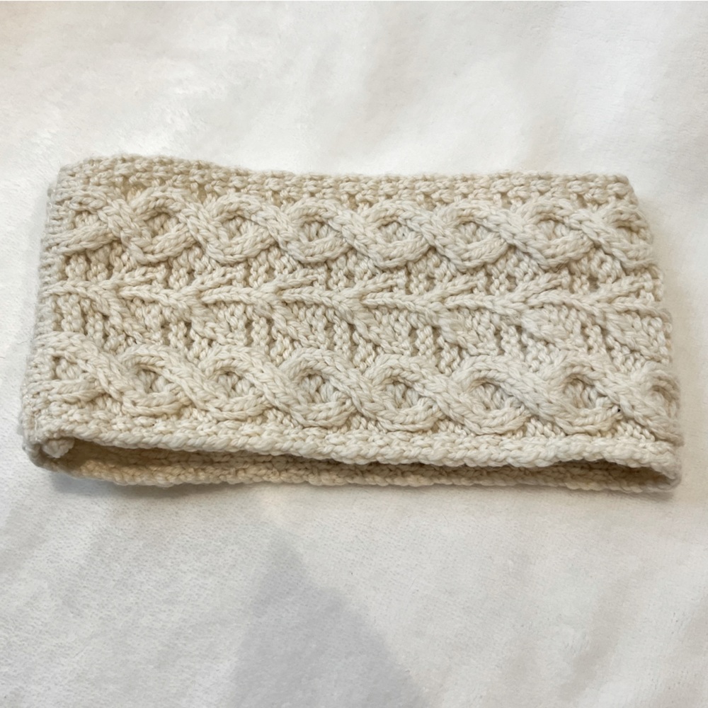Aran wool headband